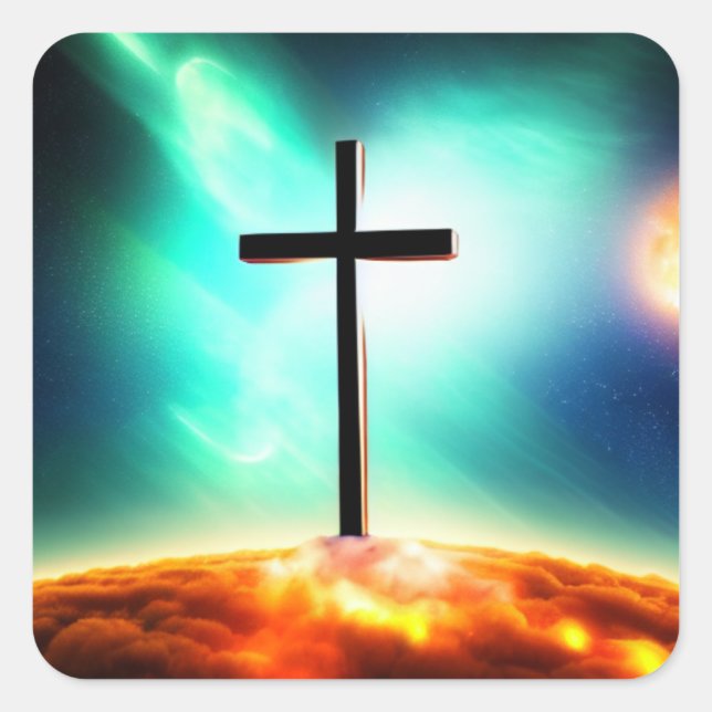 Lord Over Adversity Square Sticker (Front)