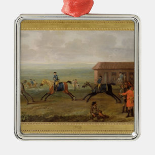 Lord Portmore Watching Racehorses on Exercise on N Metal Tree Decoration