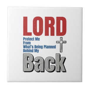 Lord Protect Me Christian Faith Shirt Design_1 Ceramic Tile