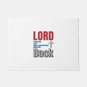 Lord Protect Me Christian Faith Shirt Design_1 Doormat