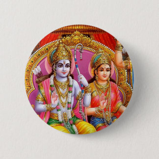 Lord Rama 6 Cm Round Badge