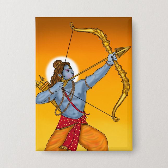 Lord Rama Button (Front)