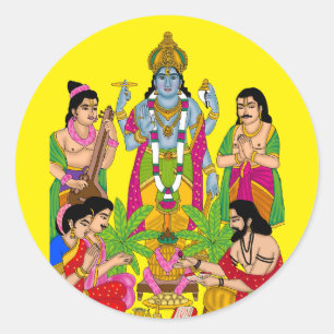 Lord Satyanarayan Sticker