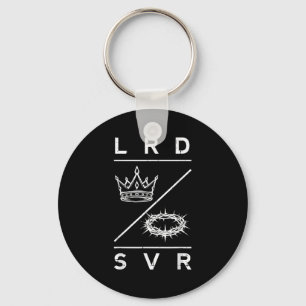 Lord Saviour Crown Christian God Jesus Bible Men W Key Ring