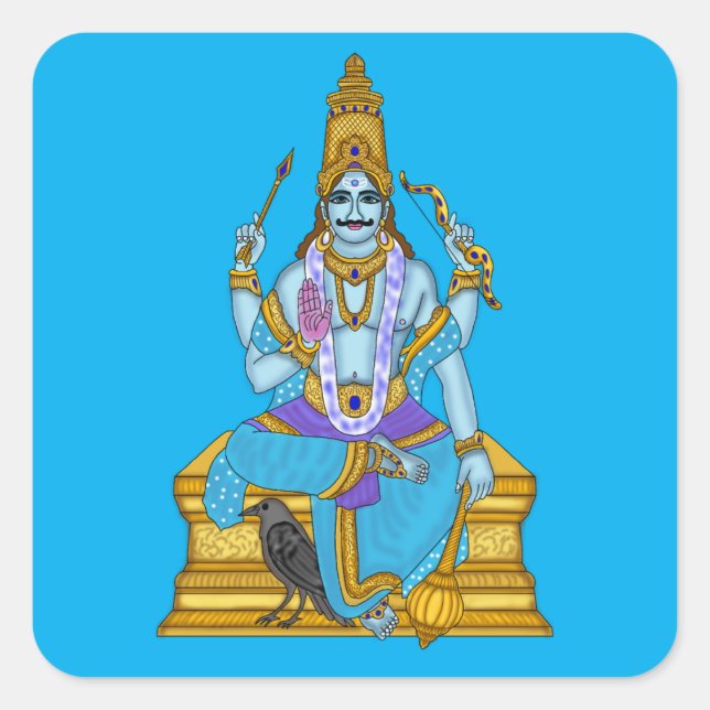 Lord Shani Dev Sticker (Front)