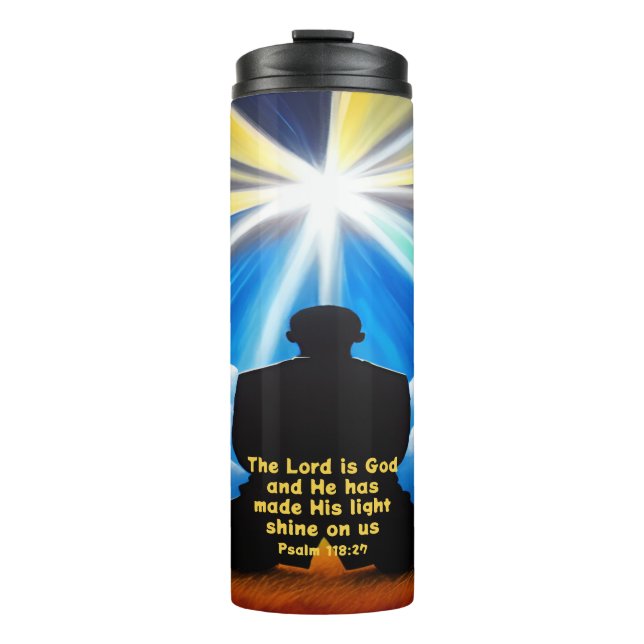 Lord Shine Your Light Thermal Tumbler (Front)