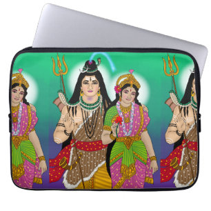 Lord Shiv-Parvati Laptop Cover