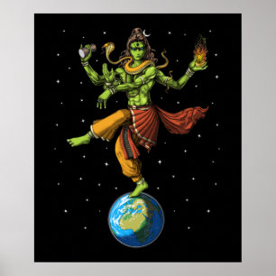 Lord Shiva Alien Poster