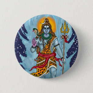 Lord Shiva Button Badge