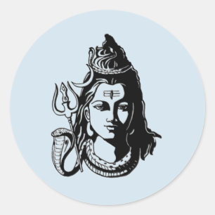 Lord Shiva Classic Round Sticker