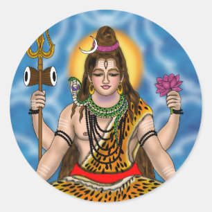 Lord Shiva Classic Round Sticker