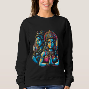 Lord Shiva Durga Hindu God Mahadeva Goddess Goddes Sweatshirt