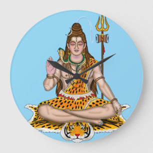 Lord Shiva Hindu Deity Custom Wall Clock