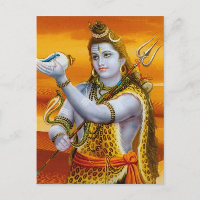 Lord Shiva (Hindu Deity Series) Postcard (Front)