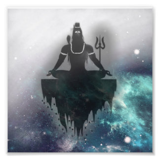 Lord Shiva in Meditation Position, An Univeral God Photo Print