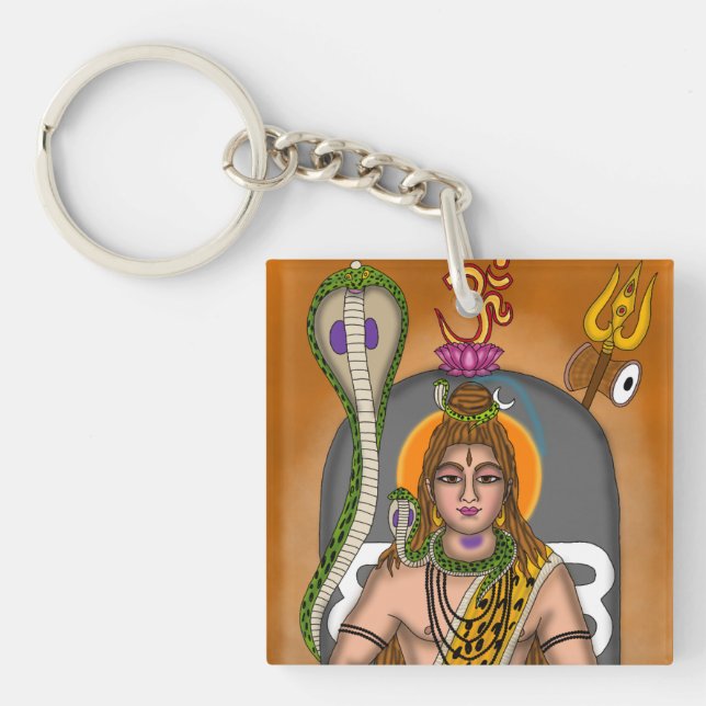 Lord Shiva Keychain (Front)