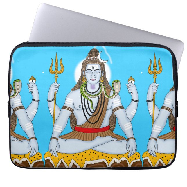 Lord Shiva Laptop Case (Front)