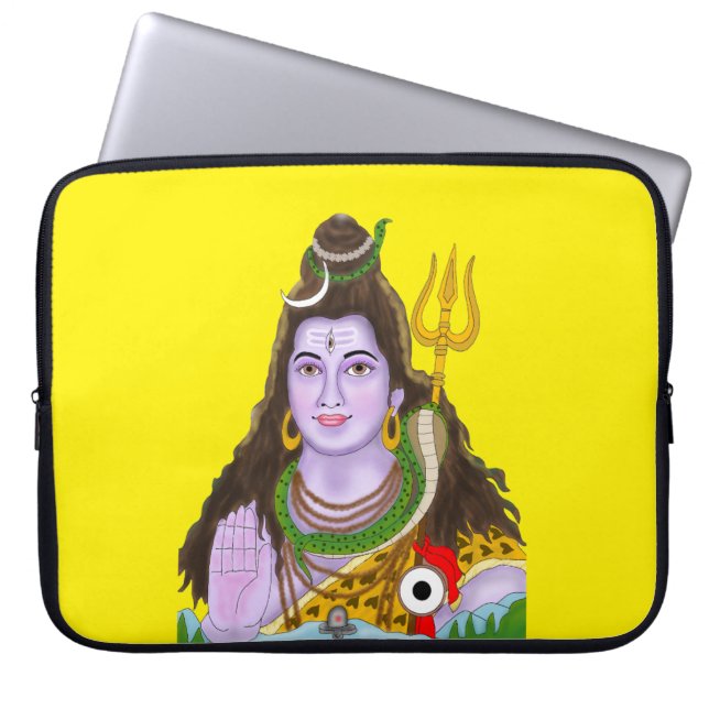 Lord Shiva Laptop Sleeve (Front)