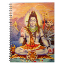 Lord Shiva Meditating Notebook