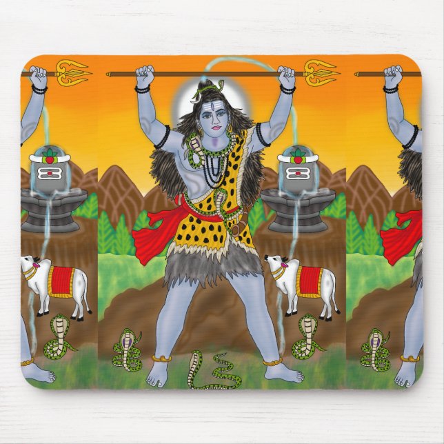 Lord Shiva Mouse Pad (Front)