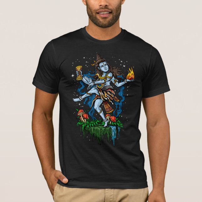 Lord Shiva Nataraja Dancing Hindu God T-Shirt (Front)