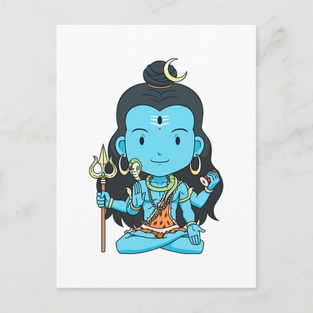 Lord Shiva Postcard (Front)