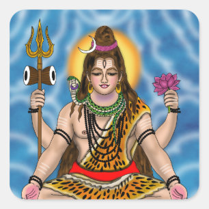 Lord Shiva Square Sticker