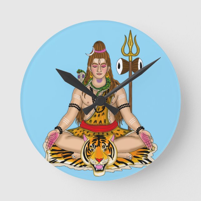 Lord Shiva Wall Clock (Front)