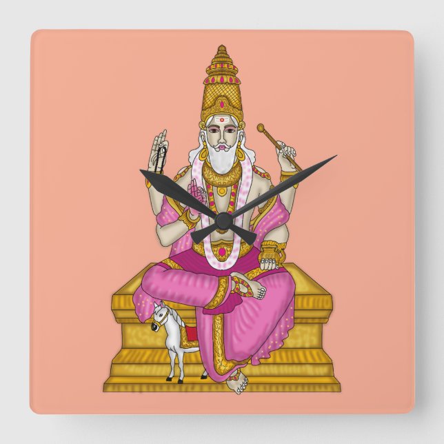 Lord Shukra Dev Wall Clock (Front)