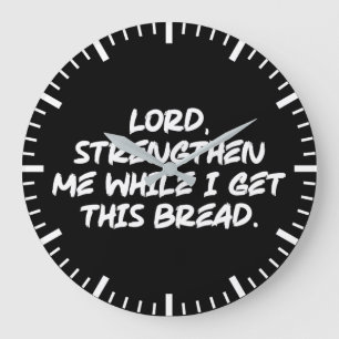 Lord, Strengthen Me - Faith Christian Motivational Large Clock