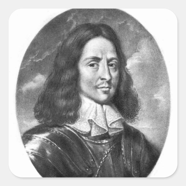 Lord Thomas Fairfax  illustration Square Sticker (Front)