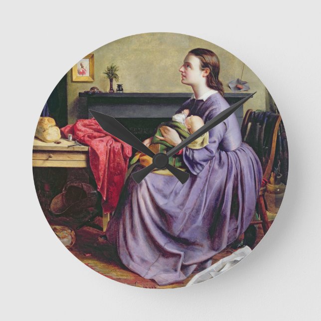 Lord, Thy Will Be Done, 1855 (oil on canvas) Round Clock (Front)