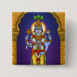 Lord Vishnu Button