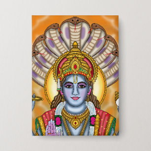 Lord Vishnu Button