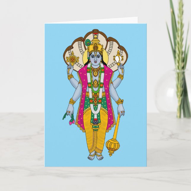 Lord Vishnu Card (Front)