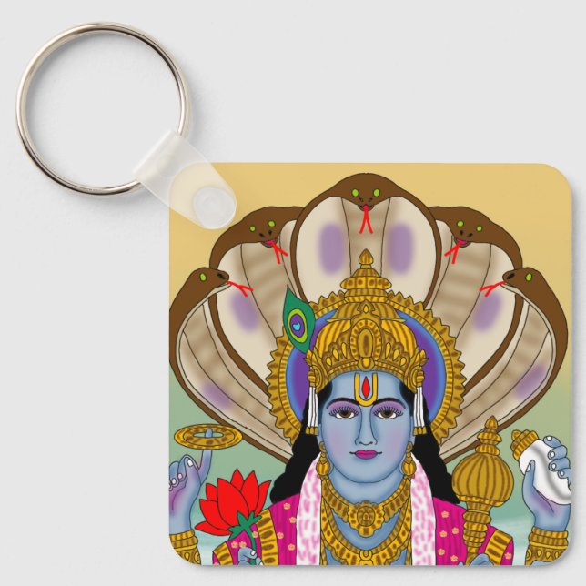 Lord Vishnu Keychain (Front)
