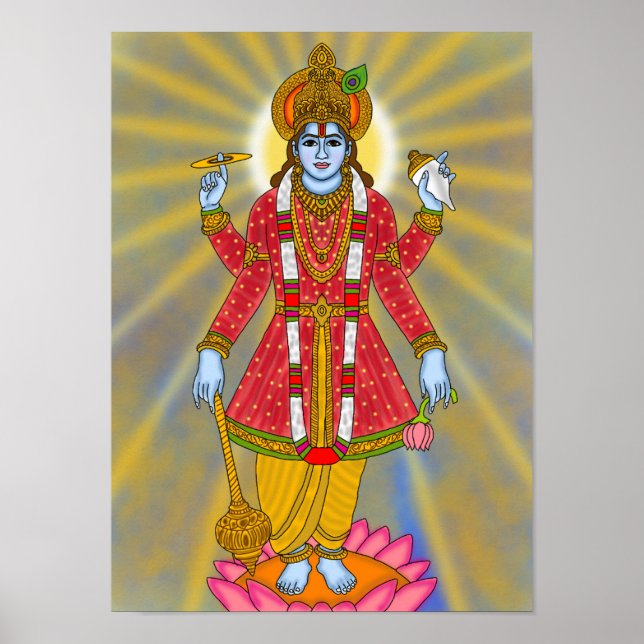Lord Vishnu Poster (Front)