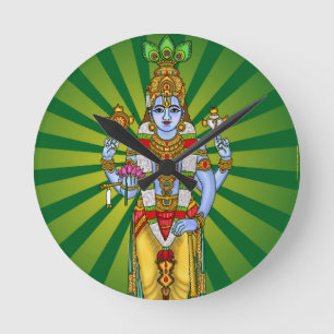 Lord Vishnu  Round Clock