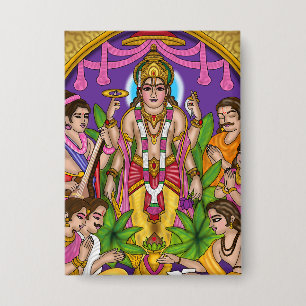 Lord Vishnu Satyanarayan Button