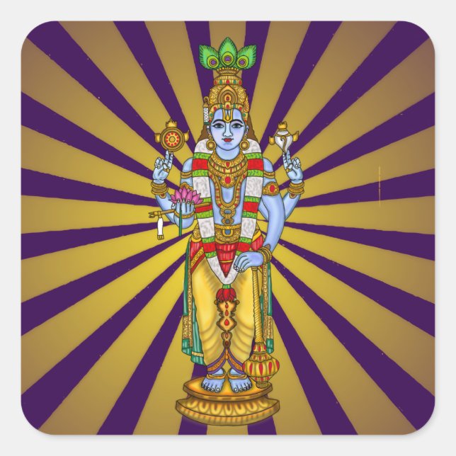 Lord Vishnu Sticker (Front)