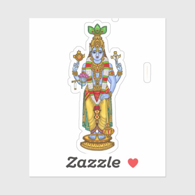 Lord Vishnu Sticker (Sheet)