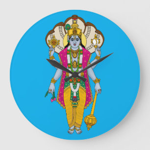 Lord Vishnu Wall Clock