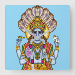 Lord Vishnu Wall Clock