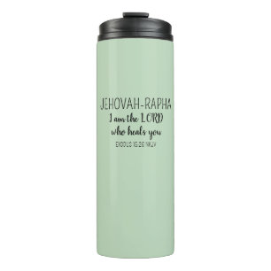  Lord Who Heals Light Green Simple Christian Thermal Tumbler