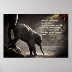 "Lord Will Watch Over" Psalm 121:7-8 Prophetic Poster