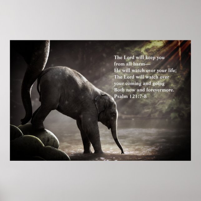"Lord Will Watch Over" Psalm 121:7-8 Prophetic Poster (Front)