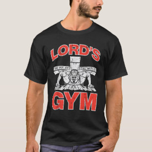 Lords Gym Jesus Push Ups Christian Workout Fitness T-Shirt