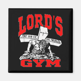 Lords Gym - Lord's The Sin Of World Jesus Magnet