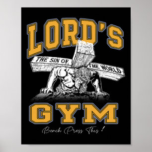 Lord's Lovely Bodybuilder Vintage Gym Weightliftin Poster