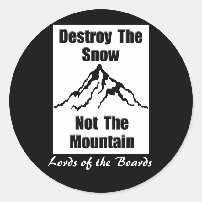 Lords of the Boards Classic Round Sticker (Front)